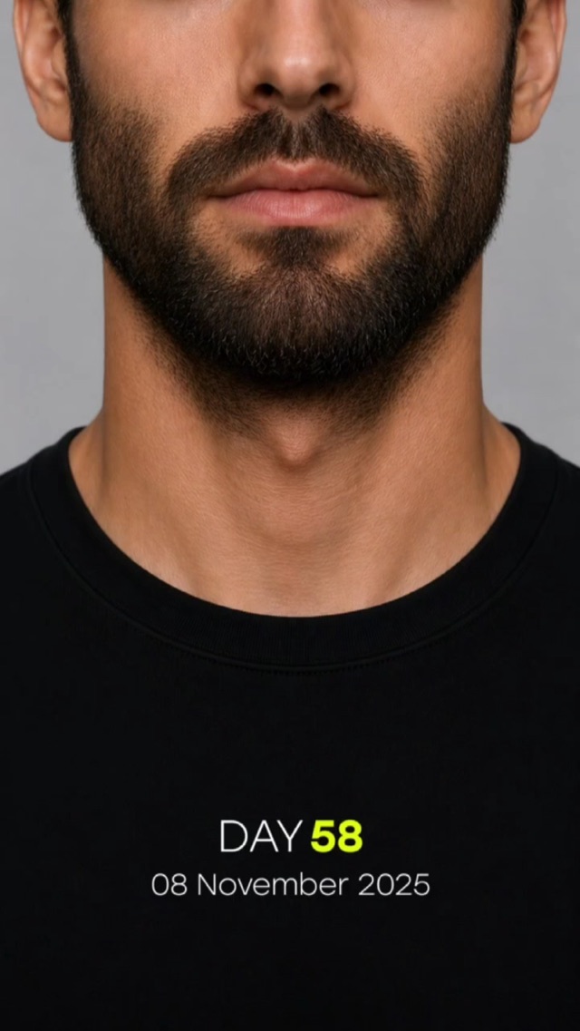 Beard growth timeline